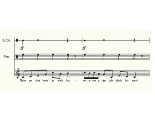 Music rhythms presentation