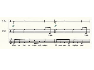 Music rhythms presentation