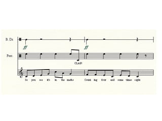 Music rhythms presentation