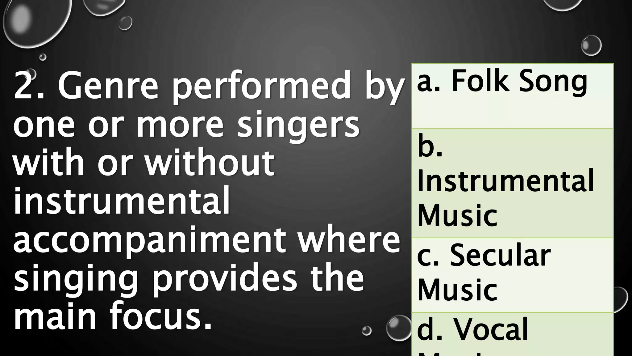 SUMMATIVE TEST IN MUSIC 1ST QUARTER | PPTX