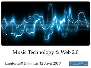 Katie Wardrobe, Midnight Music



    Music Technology & Web 2.0

Camberwell Grammar 12 April 2010
 