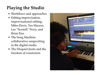 Project-Based Music Technology | PDF