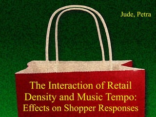 The Interaction of Retail Density and Music Tempo: Effects on Shopper Responses Jude, Petra 