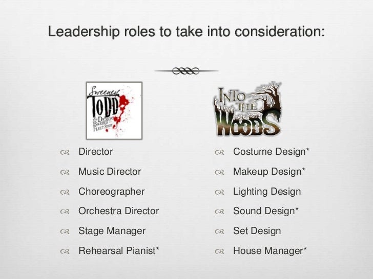 Staffing a Musical Theatre Production