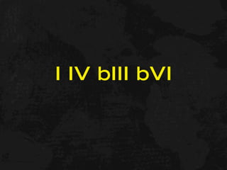 I IV bIII bVI
 