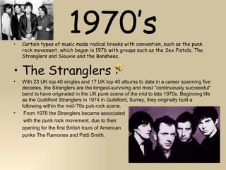 Punk Timline Music timeline | PPT