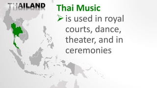 Watch the video clips of
Thai musical ensembles.
After watching the
performances, answer
the questions that follow.
 