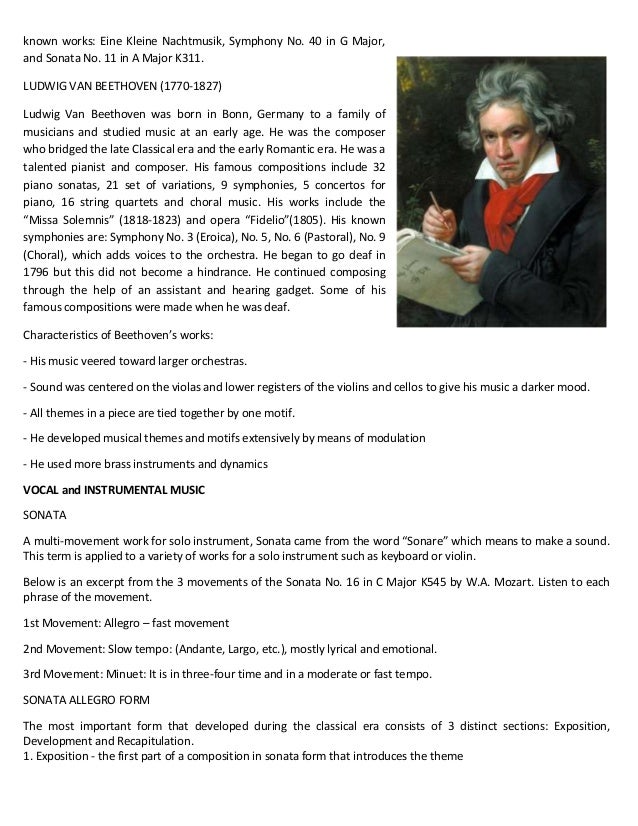 music unit 2 grade 9 the movement of haydn s surprise symphony is in theme and variations form