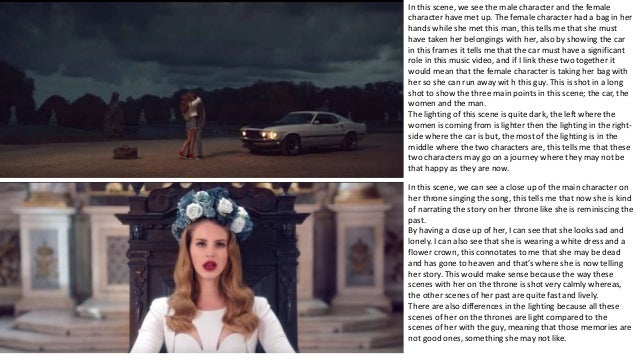 Music Video Analysis Of Lana Del Rey Born To Die