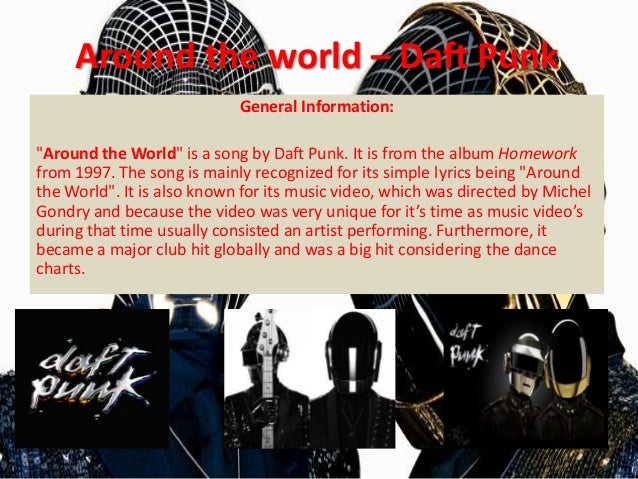 Music Video Analysis Daft Punk Around The World