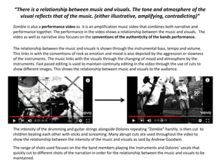 Music video analysis transition work | PPTX