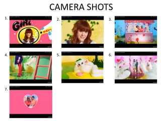 CAMERA SHOTS
1.    2.        3.




4.    5.        6.




7.
 