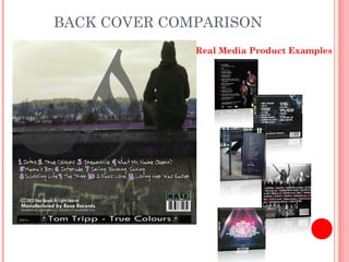 BACK COVER COMPARISON
              Real Media Product Examples
 