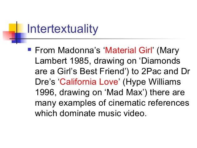 Music Video Intro And Intertextuality