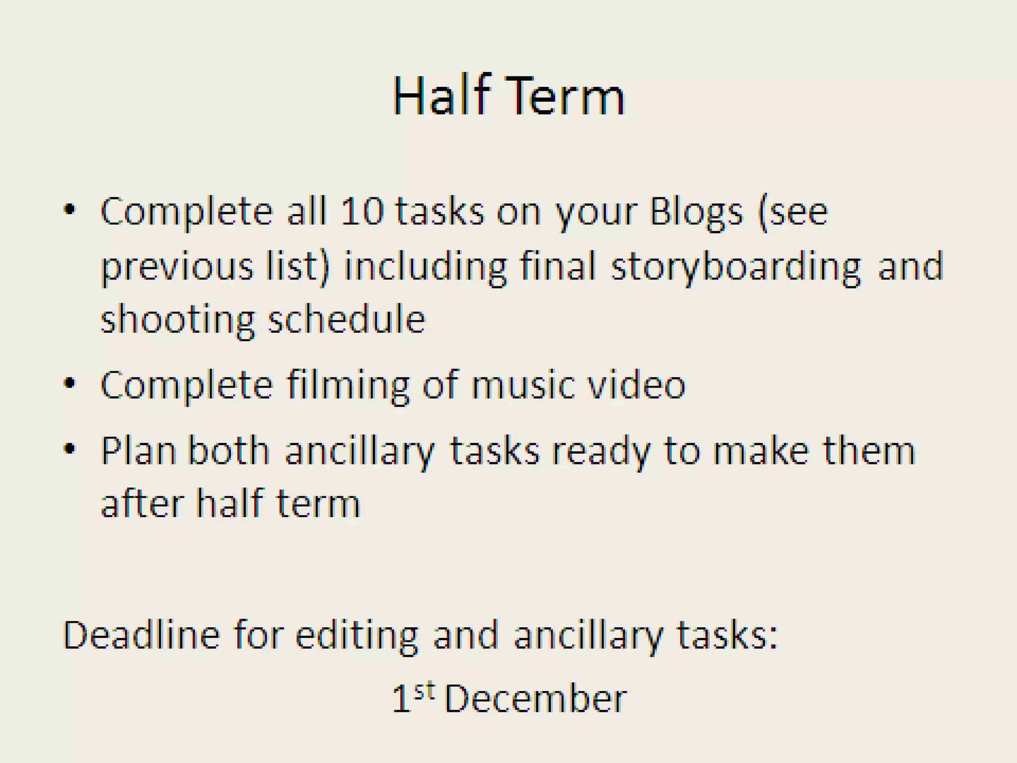 Advanced Production Powerpoint