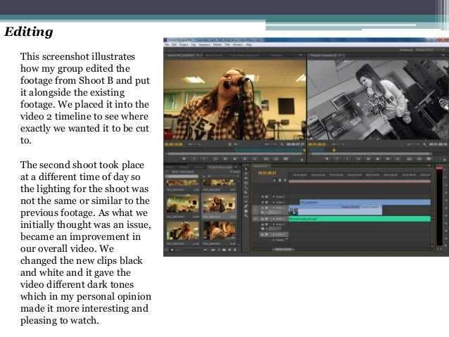 A2 media studies coursework music video picture