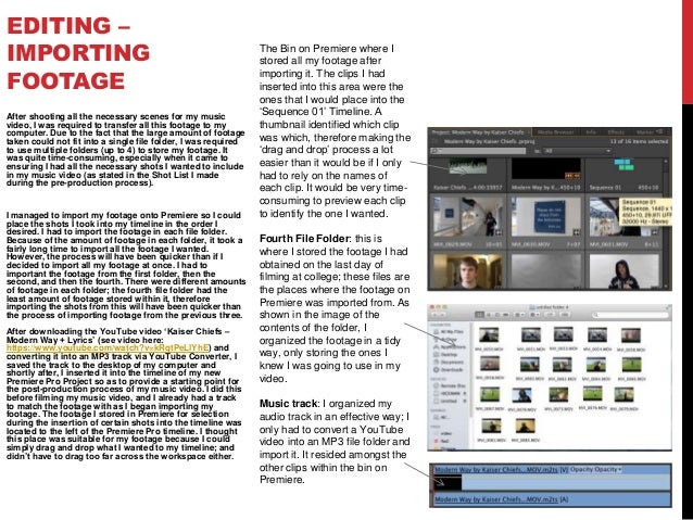 video log template