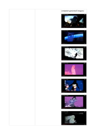 computer-generated imagery:
 