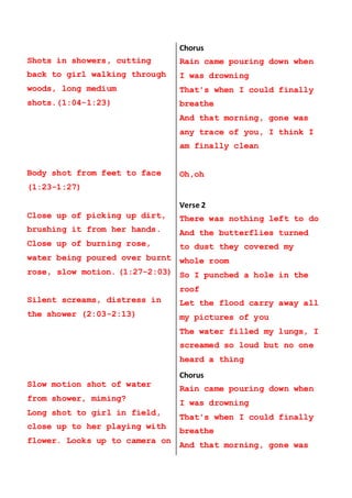 Music video script | DOCX