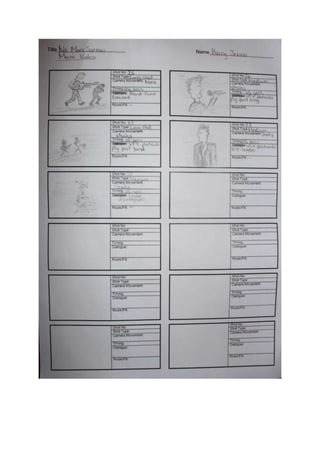 Music video storyboard | PDF