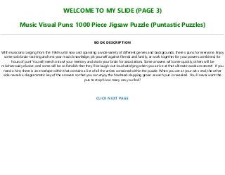 1000 Piece Jigsaw Puzzle (Puntast 