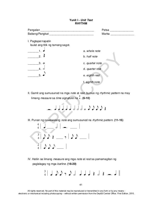 K TO 12 GRADE 4 TEACHER’S GUIDE IN MUSIKA (Q1-Q4)