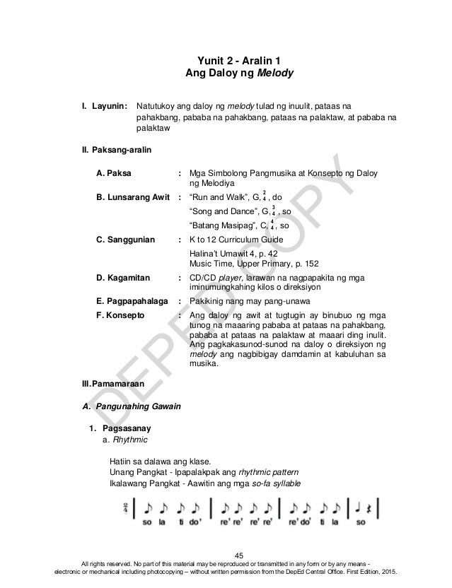 K To 12 Grade 4 Teacher S Guide In Musika Q1 Q4