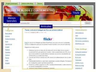 Título

 Menús
laterales

            Artículos
 