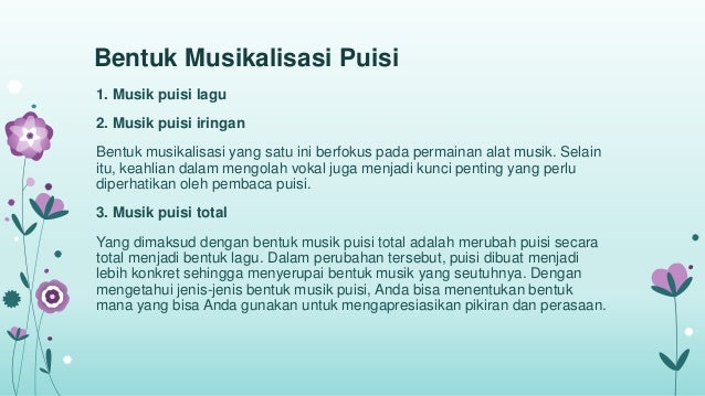 Puisi Musikalisasi Dan Lagunya 1001 Kumpulan Puisi Terbaik Puisi Musikalisasi Dan Lagunya 1001 Kumpulan Puisi Terbaik