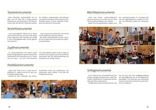 7
Standort St. Valentin
Schubertviertel 34
4300 St. Valentin
Tel.: 0 74 34 / 44 840
Fax: 0 74 34 / 44 840 - 16
e-mail: office@msom.at
Homepage: www.msom.at
Der Standort St. Valentin verfügt über
13 Unterrichtsräume. Weiterer Unterricht
bzw. Proben finden im Kindergarten Schu-
bertstraße (Musikalische Früherziehung), in
der Volksschule Werkstraße in Langenhart
(Streicherklasse) sowie im Musikheim der
Standortprojekt 2014/2015: „Filmmusikabend“ am 29. Mai 2015 im Kulturhaus St. Valentin
Stadtkapelle (Bläserklasse, Juniorblasorches-
ter, Jugendkapelle) statt.
Im Schuljahr 2014/2015 wurde der Schlag-
werkraum in St. Valentin vergrößert und die
Raumakustik verbessert.
Standortkoordinator ist Direktor Jun Ono.
 