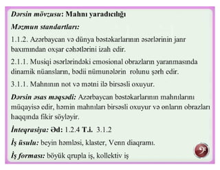 Mahnı yaradıcılığı