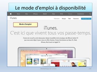 Le mode d’emploi à disponibilité
Médiathèque de Lorient 110
 