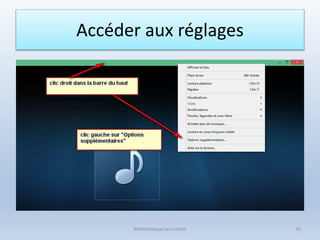 Accéder aux réglages
Médiathèque de Lorient 26
 