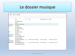 Le dossier musique
Médiathèque de Lorient 35
 