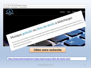 Médiathèque de Lorient 61
http://www.telechargement-legal.org/musique-libre-de-droits.html
Ciblez votre recherche
 