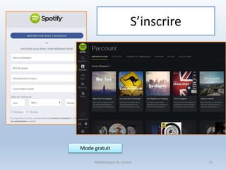 S’inscrire
Médiathèque de Lorient 71
Mode gratuit
 