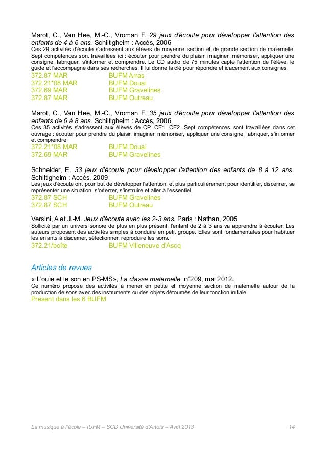 La Musique A L Ecole