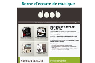 Borne d'écoute de musique
 