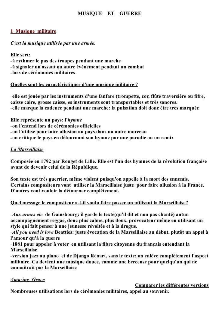 Musique et guerre