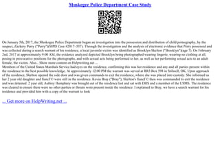 Muskegee Police Department Case Study | PPT