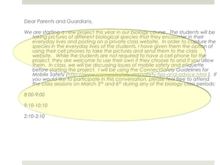 5 Rules for Cell Phones in SchoolsSet rules based on business regulations for cell phone use (look at business contracts)Social contract with studentsMust be on vibrate at all times