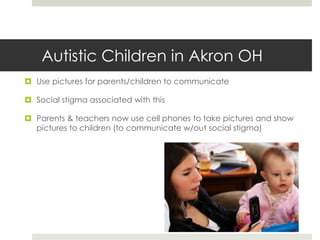 Ideas for ParentsModel Appropriate Use:  Try not to text or talk on the phone while driving, try to not interrupt conversations or dinners with cell phone activities.  Also explain and point out to the children when you are modeling an appropriate use such as, “I am not answering the phone because we are having a family dinner and I want to give my full attention to my family for this hour.” Document Family Activities:  Model how to capture pictures or videos of family vacations or family activities via the cell phone.  Demonstrate how to capture reactions (via audio recording) to family activities.  This is a great way to model data collection in the real world via cell phone. Get involved with the classroom projects.  Since parents often have their mobile phones with them all day, they could capture images or send text messages into class for the school assignment along with their children.  They could join the class text message alert in order to receive information from the teacher about homework or other class activities. 