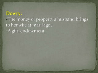 Muslim Dowry