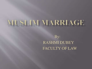 Muslim marriages