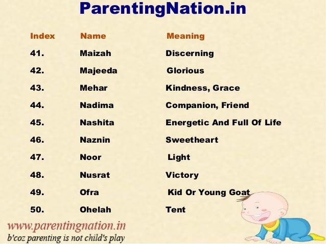 Muslim Baby Girl Names With Meanings Muslim Baby Girl Names With Meanings