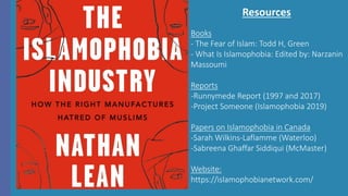 Islamophobia in the Canadian Public and Schools | PPTX