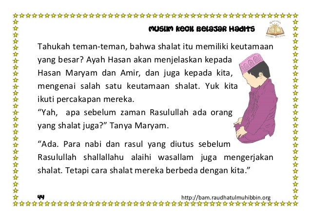 Muslim Kecil Belajar Hadits