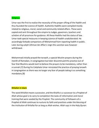 Muslim khalifa | PDF