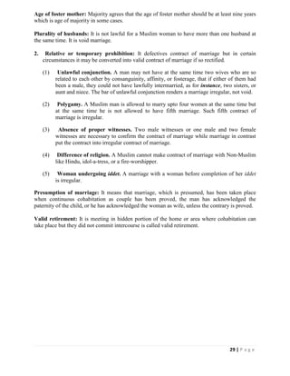 Llb Part 2 Notes.pdf Muslim Personal Law Short Study Notes (LLB Part 2) | PDF