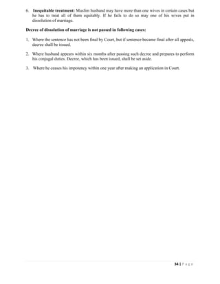Llb Part 2 Notes.pdf Muslim Personal Law Short Study Notes (LLB Part 2) | PDF